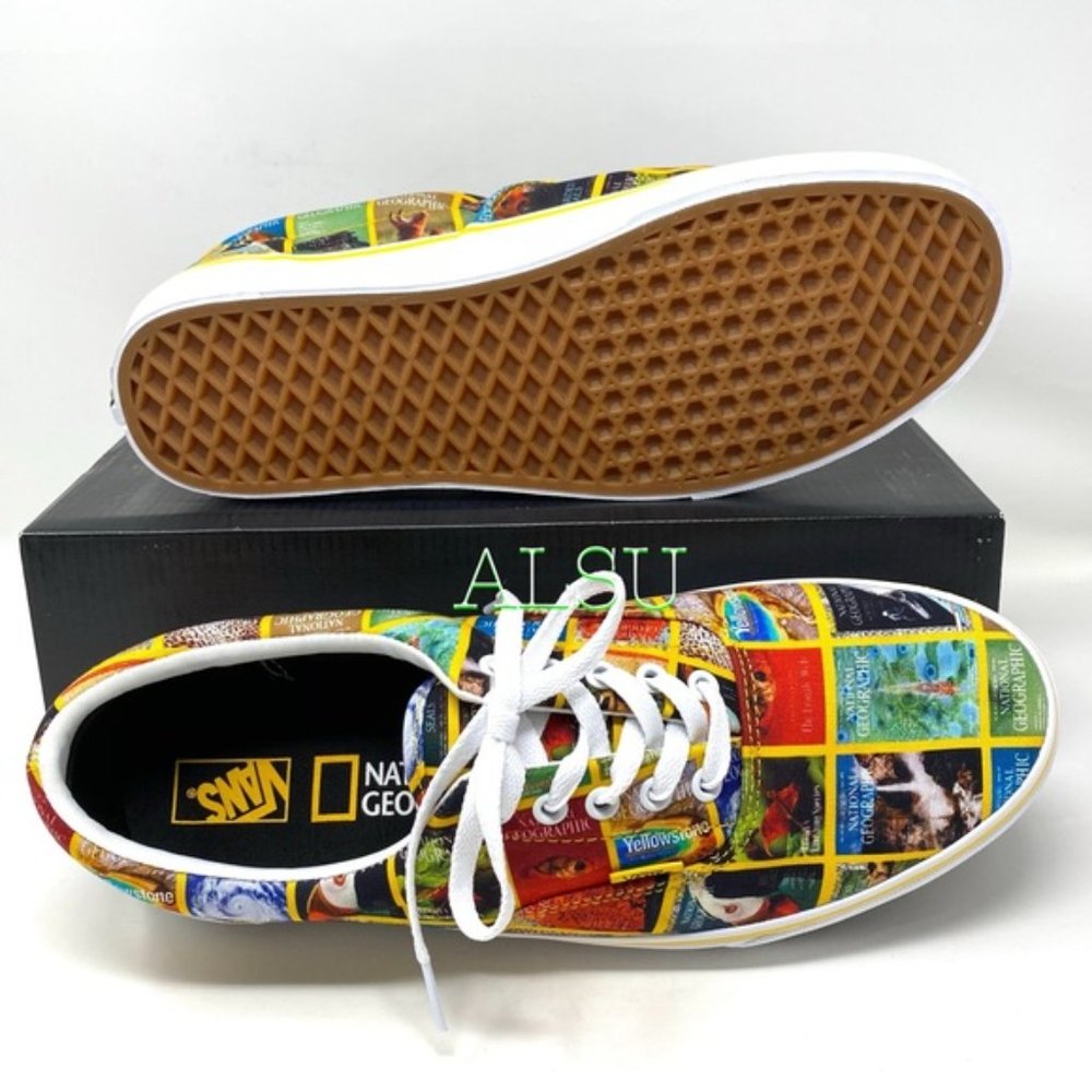 VANS National Geographic Collaboration Women's Era Red Nat Size 6.5 VN0A4U39WJZ - Picture 6 of 11